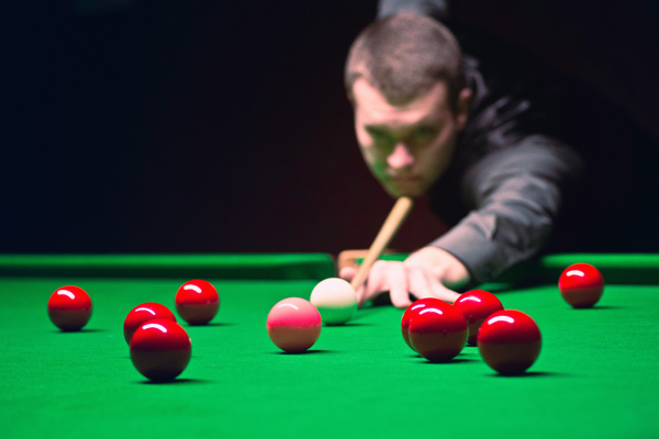 What is a kick in snooker?